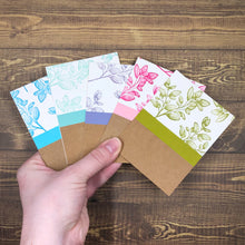 Load image into Gallery viewer, Soft Leaves Mini Notecard Set