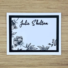 Load image into Gallery viewer, Personalized Floral Stationery Set