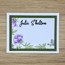 Load image into Gallery viewer, Personalized Floral Stationery Set