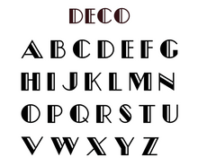 Load image into Gallery viewer, Art Deco Initial Stationery