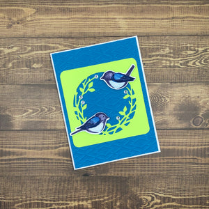 Blue Birds Card