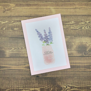 Lavender Hello Card - Direct Mail