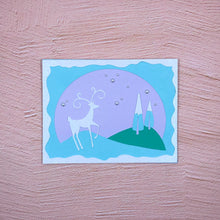 Load image into Gallery viewer, Reindeer Handmade Card
