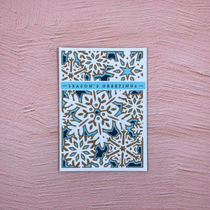 Direct Mail - Season’s Greetings Snowflake Handmade Card