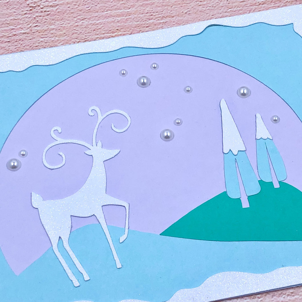 Direct Mail - Reindeer Handmade Card